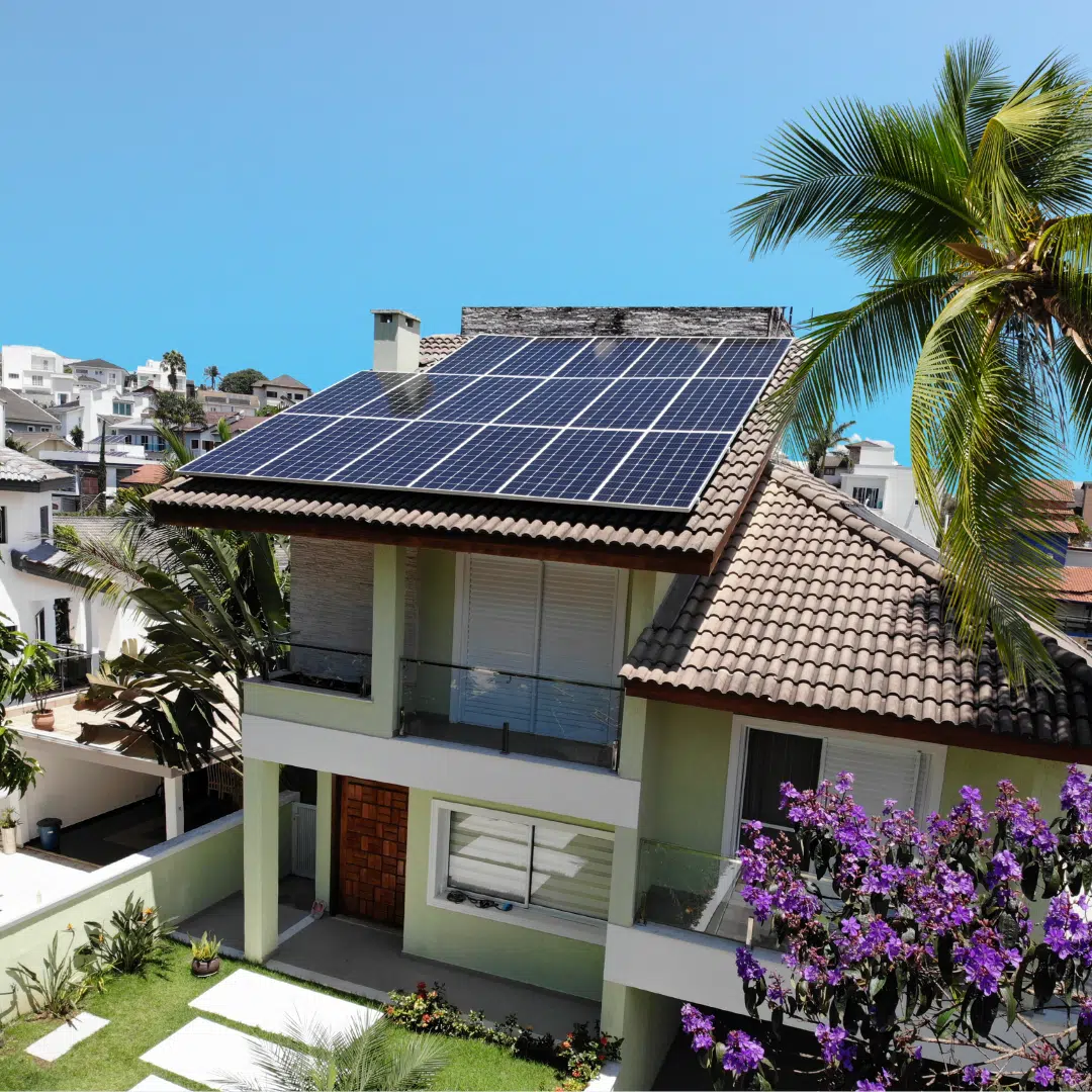 Kit energia solar residencial instalado - economia na conta de luz