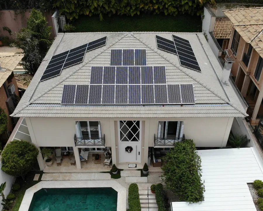 Casa com energia solar